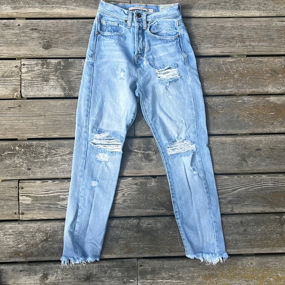 Parasuco High Rise Distressed Jeans - Picture 1 of 5